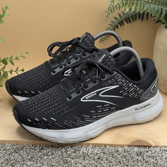 Brooks Shoes - Brooks Glycerin 20 Black Women's Size 9D (Wide) Running Walking Shoes